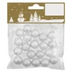 20 Dekobällchen aus Styropor Weiß 1,5 cm