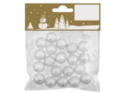 20 Dekobällchen aus Styropor Weiß 1,5 cm