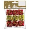 9 Folienpäckchen Rot Gold 2,5 cm