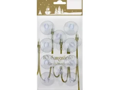 10 Saugnäpfe für Lichterketten
