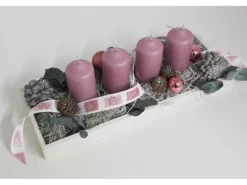 Adventsgesteck Eukalyptus 38 cm Antikrosa