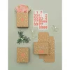 Adventskalender Boxen Kraftpapier/Gold, 24 Stück