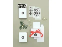 Adventskalender Boxen Weiss, 24 Stück