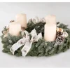 Adventskranz 30 cm Garniert Creme