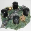 Adventskranz inkl. 4 Kerzen Ø 30 cm Schwarz