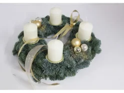 Adventskranz mit 4 Kerze Ø 35 cm Creme