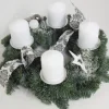 Adventskranz mit 4 Kerze Ø 30 cm Weiß-Anthrazit