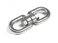 AMANKA XL-Hängesessel Drehwirbel 10 x 125 mm  bis 420 kg Silber