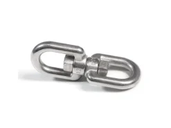 AMANKA XL-Hängesessel Drehwirbel 10 x 125 mm  bis 420 kg Silber