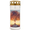 Ambrosius Motiv-Grablicht Baum Ø 7,5 cm Weiß