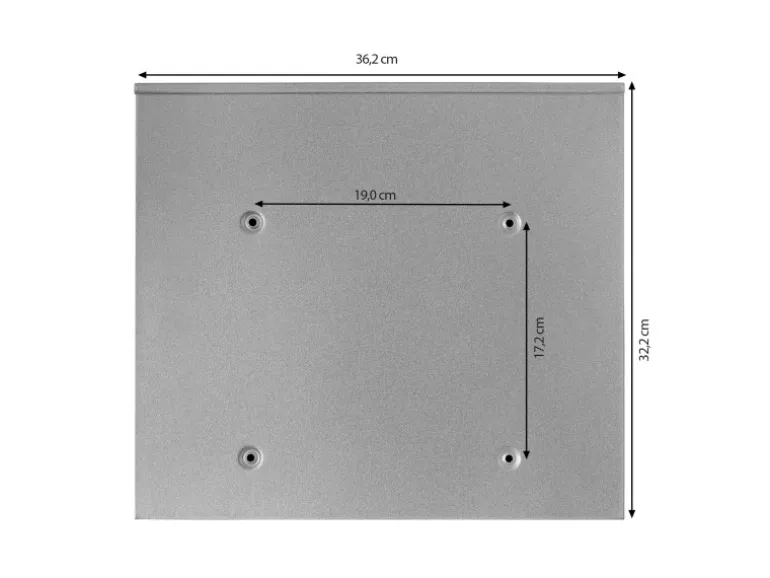 Banjado Briefkasten Silber 36.2x32.2x10cm Groß / Inkl. Montagematerial & 2 Schlüsseln / Mit Namensschild Motiv Vogel Auf Tannenzweig
