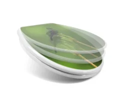 Banjado Toilettendeckel Mit Absenkautomatik WC-Sitz Soft Close Weiß Hygienischer Duroplast Leichte Montage Mit Motiv Vogel Auf Tannenzweig