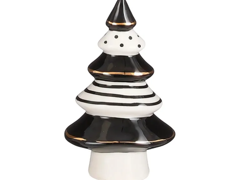 Baum Weiß Schwarz 12 x Ø 7 cm