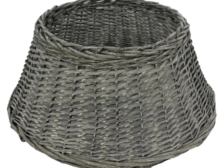 Baumkranz Korb H26 x Ø58 cm Grau