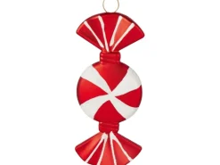 Baumschmuck Bonbon Rot-Weiß 4 Stück