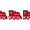 Baumschmuck-Set Lokomotive 3 Stück Rot