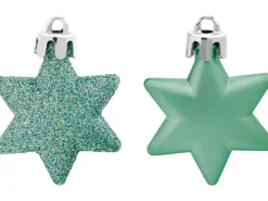 Baumschmuck-Set Sterne 12-teilig Mintgrün