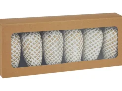 Baumschmuck-Set Tannenzapfen Hellbraun 6 Stück
