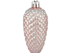 Baumschmuck-Set Tannenzapfen Rosa 4 Stück