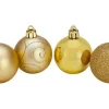 Baumschmuck-Set 16-teilig Goldfarben