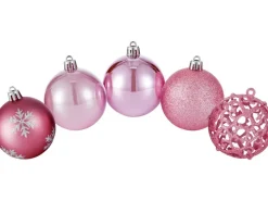 Baumschmuck-Set 25-teilig Rosé