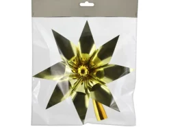 Baumspitze mit Blume aus Kunststoff Ø 24 cm Gold