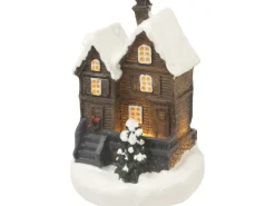 Beleuchtete Tisch-Dekoration Weihnachtshaus 4-fach sortiert