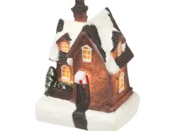 Beleuchtete Tisch-Dekoration Weihnachtshaus 4-fach sortiert