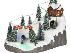 Berglandschaft Batteriebetrieb L36 x B23,5 x H24 cm