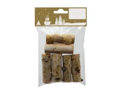 Birkenholzteile 6 cm Natur 6 Stück