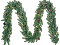 Black Box Trees Girlande Creston Grün mit warmweißen Led batteriebetrieben Länge