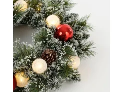 Black Box Trees Kranz Kaprun Grün Frosted Rot Ø 45 cm