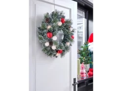 Black Box Trees Kranz Kaprun Grün Frosted Rot Ø 45 cm