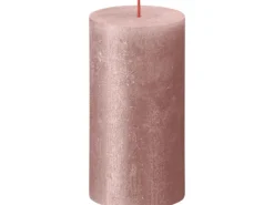 Bolsius Rustik-Kerze Shimmer 130/68 mm Rosa