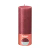 Bolsius Rustik-Kerze Shimmer 190/68 mm Rot