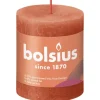 Bolsius Rustik-Kerze Shine 80/68 mm Herbstliches Orange