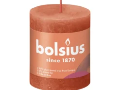 Bolsius Rustik-Kerze Shine 80/68 mm Herbstliches Orange