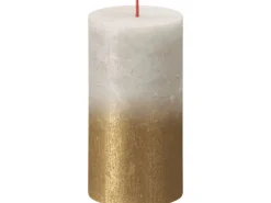 Bolsius Rustik-Kerze Sunset 130/68 mm Sandgrau-Gold