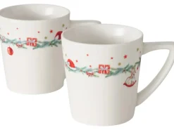 Boltze Becher Florenza 2-fach sortiert Weiß