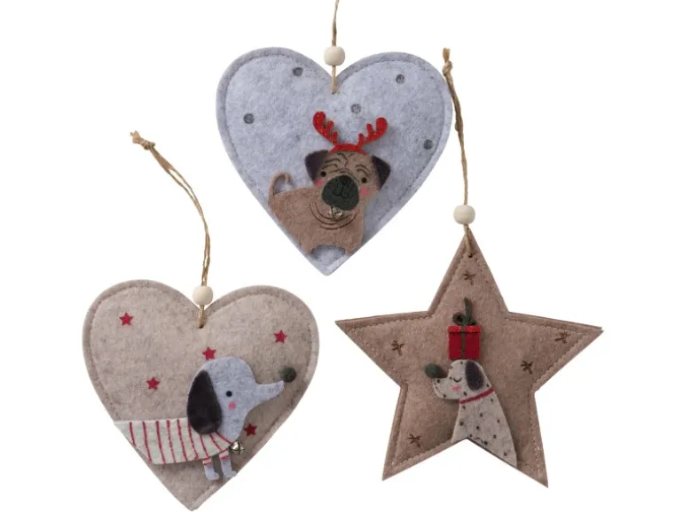 Boltze Dekoanhänger Barney 3-fach Sortiert Mehrfarbig