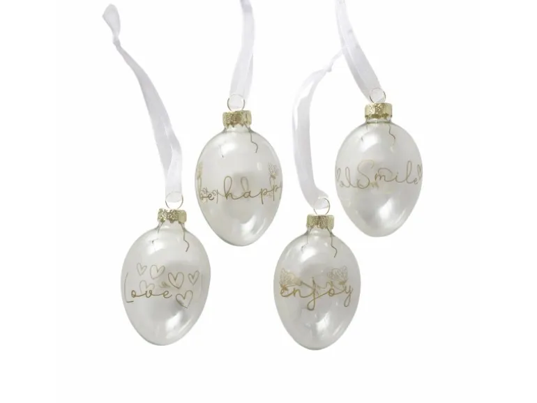 Boltze Dekoanhänger Davina 2-fach Sortiert 7 cm x 4 cm x 7 cm Transparent