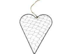 Boltze Dekoanhänger Mesh 20 cm x 17 cm Schwarz