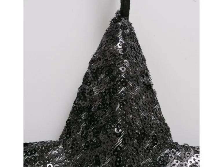 Boltze Dekoanhänger-Stern Noir 19 cm x 19 cm x 4 cm Schwarz