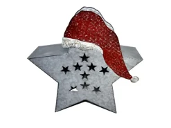 Boltze Deko-Aufsteller Arwid 36 cm x 36 cm x 11 cm Grau