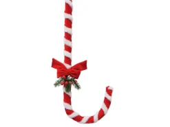 Boltze Deko-Aufsteller Velvy 56 cm x 27 cm x 6 cm Rot-Weiß