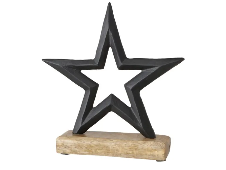 Boltze Dekoaufsteller Vernia 21 cm x 5 cm x 20 cm Schwarz