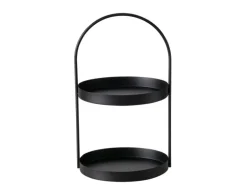 Boltze Deko-Etagere Joko 44 cm x 26 cm x 27 cm Schwarz