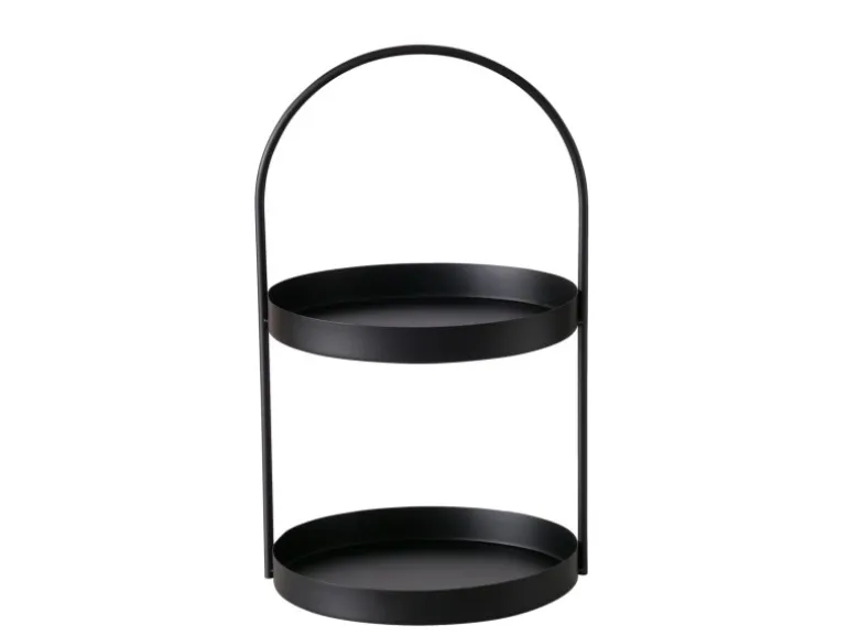 Boltze Deko-Etagere Joko 44 cm x 26 cm x 27 cm Schwarz