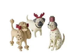 Boltze Deko-Figur Barney aus Kunstharz 3-fach Sortiert Mehrfarbig