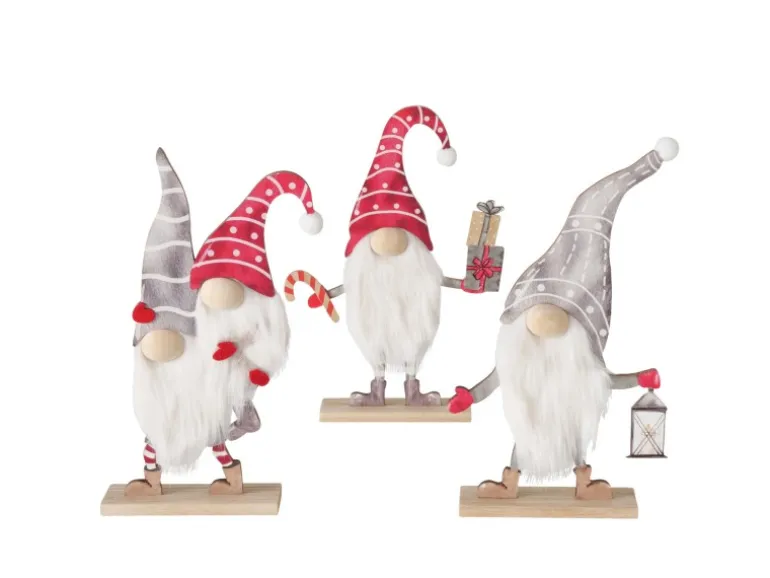 Boltze Deko-Figur Snorre 3-fach Sortiert Mehrfarbig